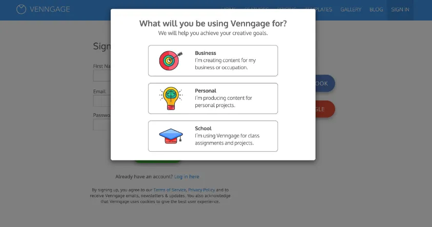 دانلود نرم افزار venngage برای طراحی اینفوگرافیک در پست و استوری اینستاگرام